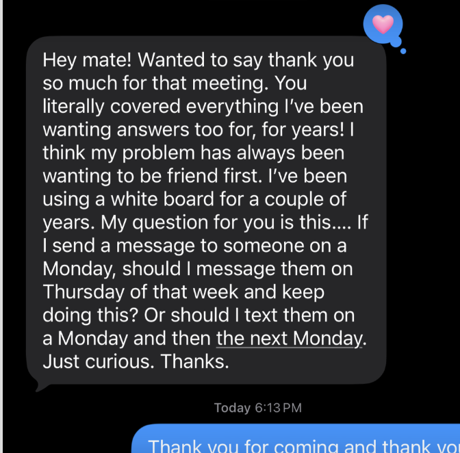 Agent thank you message about answering years of questions