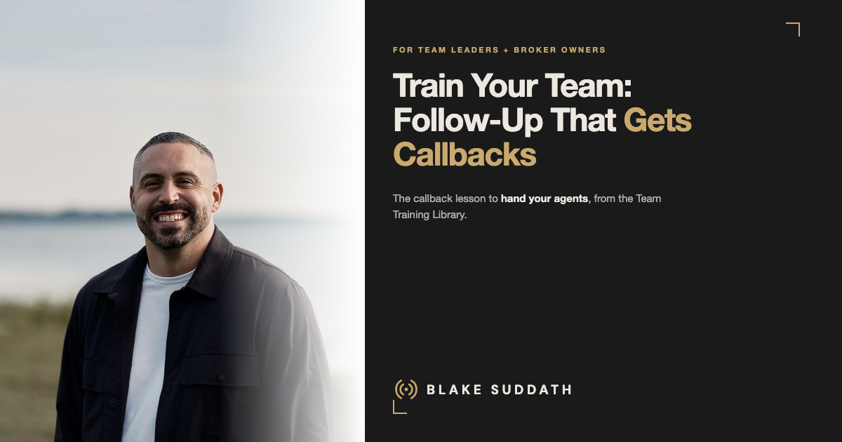 Train Your Team: The Follow-Up System That Gets Callbacks
